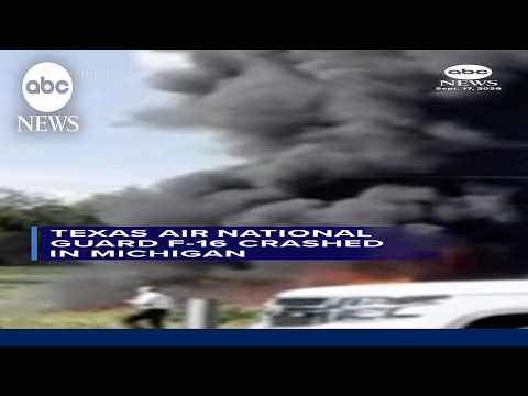 Texas Air National Guard F-16 crashed in Michigan
