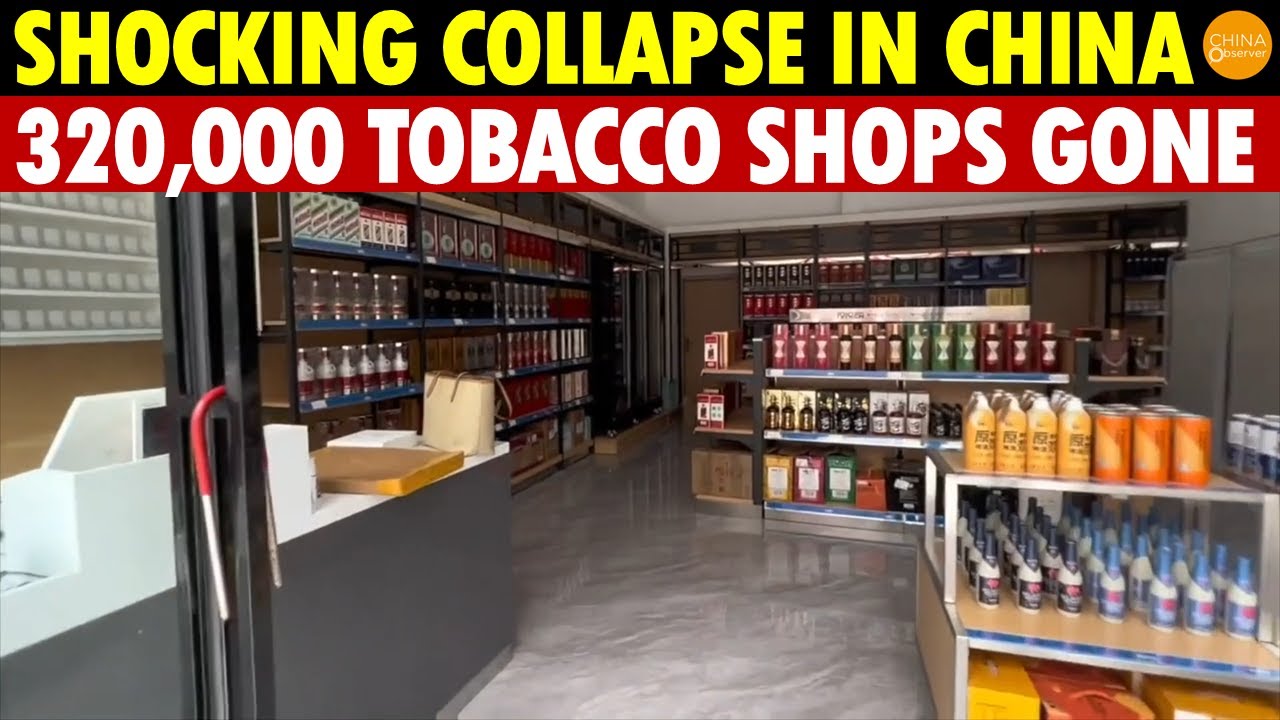 Total Collapse! China’s Fake Economy Exposed: 320,000 Tobacco & Alcohol Shops Gone in One Year