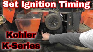 How To Set Ignition Timing On A Kohler K Series Engine with Taryl