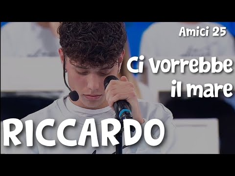 RICCARDO - We'd Need the Sea (Audio and Lyrics) | Amici 25 cover