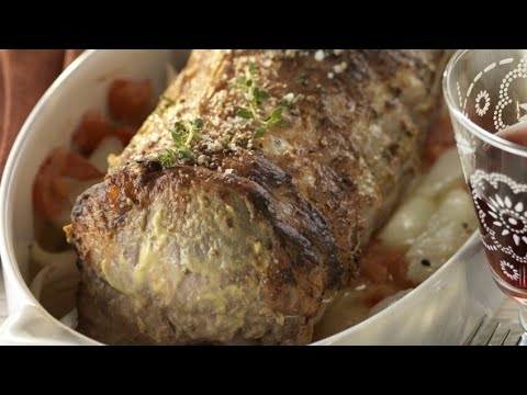Recette : Rôti de porc à la moutarde