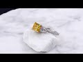 video - Vintage Three Stone Engagement Ring With Curls