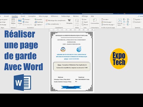 Comment réaliser une page de garde sur Microsoft Word