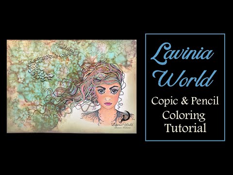 Lavinia World - Copic & Prismacolor Pencil Skin - Lavinia Stamps Astrid LAV618
