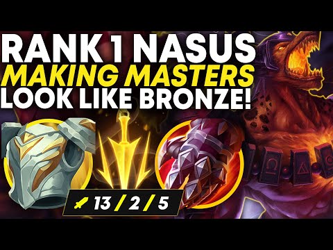 Rank 1 Nasus Making Masters Look Like Bronze! Hardstomp as Nasus Mid | Carnarius | League of Legends