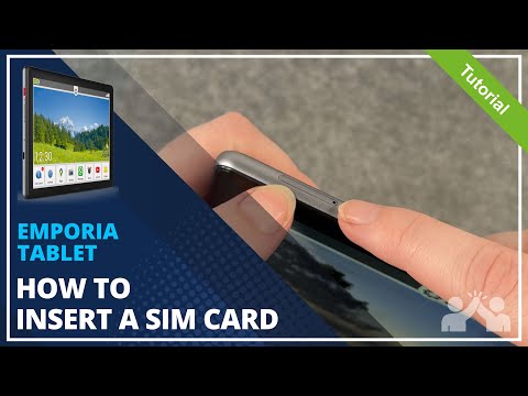 Emporia Tablet - How to insert a SIM card • 📲 • 📶 • ✅ • | Tutorial