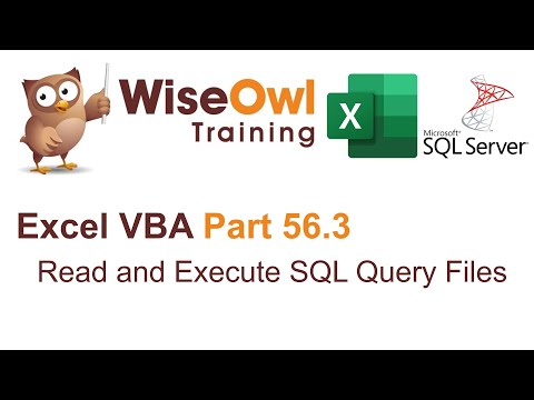 Excel VBA Introduction Part 56.3 - Read and Execute SQL Query Files