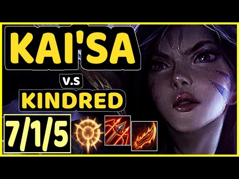MINERVA (KAI'SA) vs KINDRED - 7/1/5 KDA JUNGLE CHALLENGER GAMEPLAY - BR