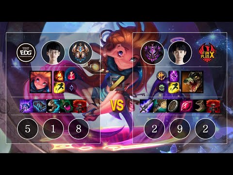 EDG Scout Zoe vs FPX Doinb Renekton Mid - KR Challenger Patch 10.10