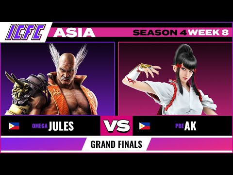 Jules (Heihachi) vs AK (Kazumi) Grand Finals - ICFC Tekken 7 Asia Season 4 Week 8