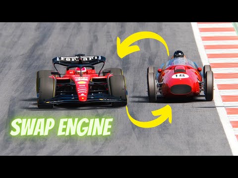 Ferrari F1 2023 SF-23 vs Ferrari F1 1958 - SWAP ENGINE - Red Bull Ring