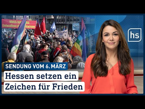 Hessen setzen ein Zeichen für Frieden  | hessenschau vom 06.03.2022