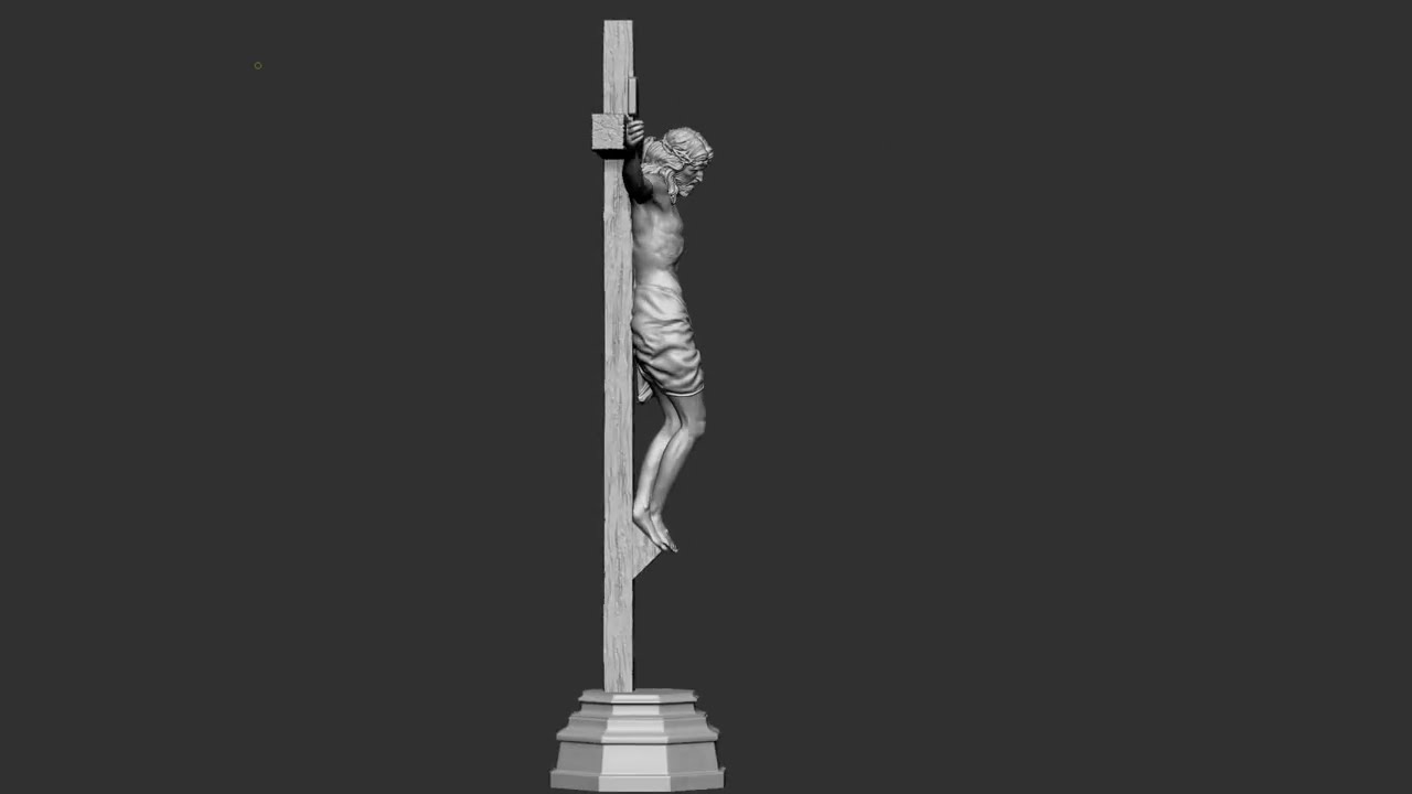 Crucifixion of Jesus Christ v2 3D Print Model