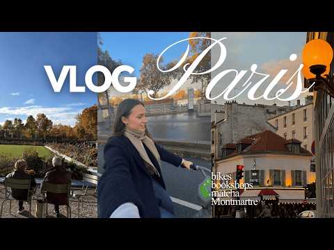 VLOG: Cosy Trip to Paris🇫🇷 | Bikes, Montmartre Cemetery & Parisian Nights