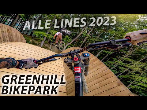 Mein LIEBLINGS-BIKEPARK Greenhill Bikepark 2023 Alle Lines