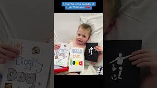 6 months at @LurieChildrens &amp; dozens of #CardsForHospitalizedKids…Cam is finally discharged!