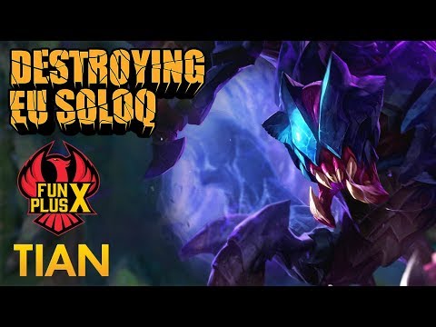 Destroying EU SoloQ: FunPlus Phoenix Tian - Rek'Sai Jungle - KDA 22/4/15