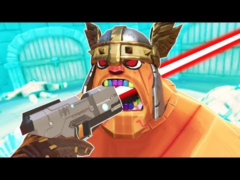 Laser Guns in Gorn - Modded Gorn VR Gameplay and Funny Moments