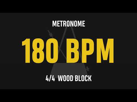 180 BPM 4/4 - Best Metronome (Sound : Wood block)