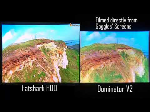 Fatshark HDO vs. Dominator V2 Screen Comparison - The BEST FPV Goggles Testing EVER!