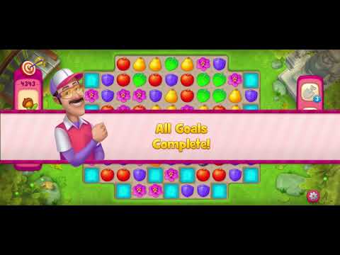 Gardenscapes Level 4343 (Pink Level - One Shot Level) ONE TRY CHALLENGE