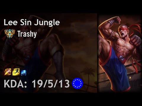 Lee Sin Jungle vs Zac - Trashy - EUW Challenger Patch 6.24