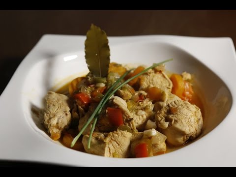 Pollo en caldereta