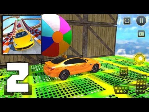 Real Taxi Car Stunts 3D: Impossible Ramp Car Stunt - Mobile Gameplay Walkthrough Part 2 iOS, Android