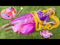 Sofia Pretend Rapunzel Doing Hairstyle And Make Up For Princess