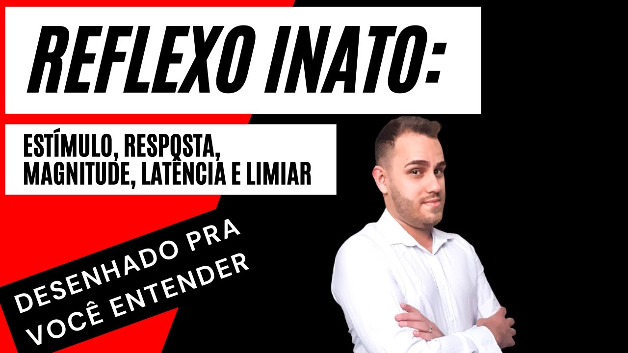 Reflexo inato - comportamento reflexo - desenhado