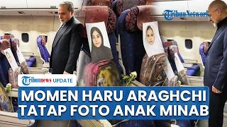 Momen Haru Araghchi di Langit Islamabad: Tatapan Kosong pada Foto dan Tas Kecil Anak-anak Minab