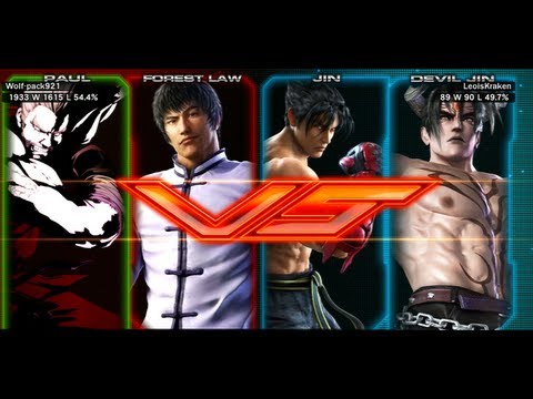 Tekken Tag Tournament 2 - Forest Law/Paul vs. Jin Kazama/Devil Jin