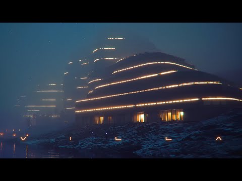 VILLA: Cyberpunk Ambience | Riverside Neo-Resort for Deep Focus & Relaxation | 2 Hours