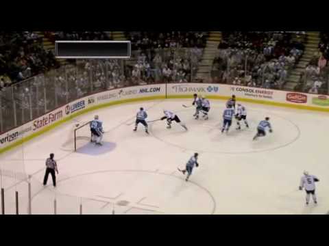 Pittsburgh Penguins vs Tampa Bay Lightning 10-17-2009 Maxime Talbot First NHL Goal