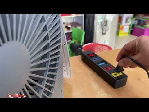 Cách sử dụng quạt bàn tích điện DN 3221  có cả chức năng hơi nước ￼