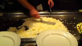 Kobe steakhouse - hibachi action @ lunch Kobe steakhouse - hibachi action @ lunch