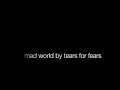 Mad World (Tears for Fears) sung by Jonas KvarnstrÃ¶m, vocals + piano