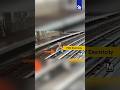 Man Jumps Over Deadly Electric Rails On Metro Train Tracks