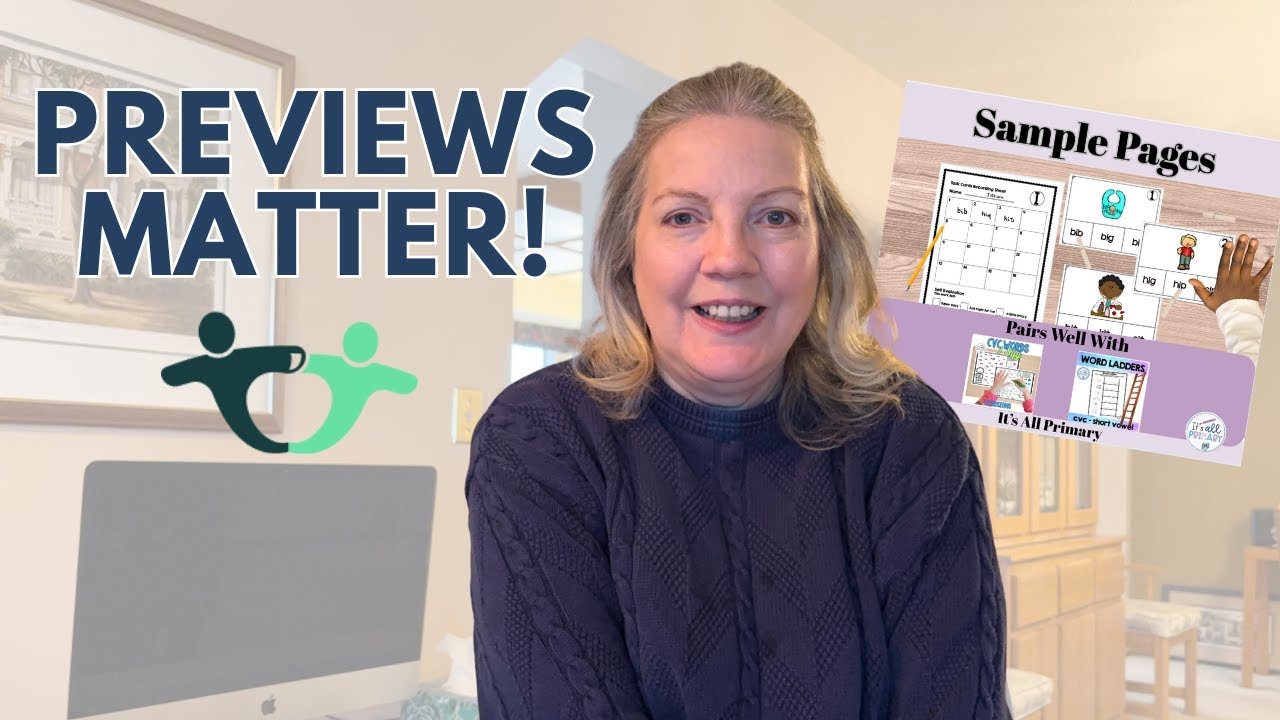 Why TPT Preview Pdf matter! Easy to make template using Canva for Teachers Pay Teachers sellers