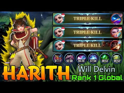 Wayfarer Harith 9 MINs Full Build - Top 1 Global Harith by Will Delvin - Mobile Legends