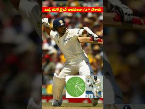 సచిన్ టెండూల్కర్ ఒక్క కవర్ డ్రైవ్ ఆడకుండా 241 రన్స్ చేశాడు || Sachin 241 runs vs Australia in 2004