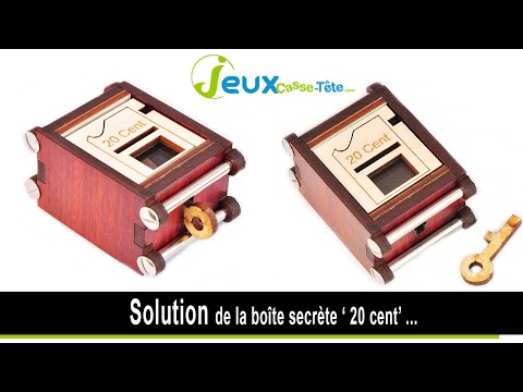 Solution casse-tête boite secrète 20 cent