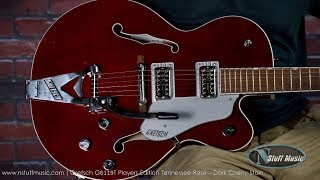 Video thumbnail for Gretsch G6119T Players Edition Tennessee Rose - Dark Cherry Stain by N Stuff Music