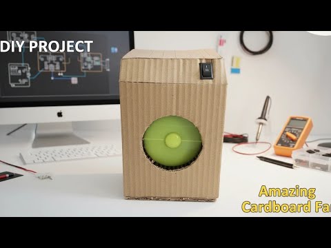 Summer Craft: Table Fan Out of Cardboard at Home - DIY Crafts