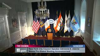 10/09/2025 12:12 New York City Council Video  City Hall Committee Room  251009 121224