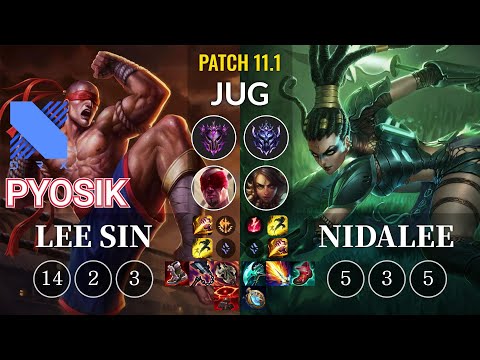 DRX Pyosik Lee Sin vs Nidalee Jungle - KR Patch 11.1