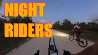 Join us for a night gravel ride to test out our lights for our next big adventure!