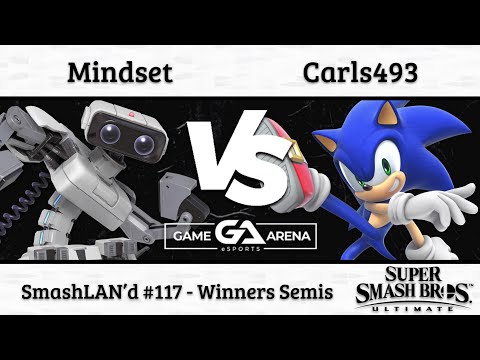 SmashLAN'd 117: Carls493 (Sonic) vs. Mindset (ROB) - Winners Semis