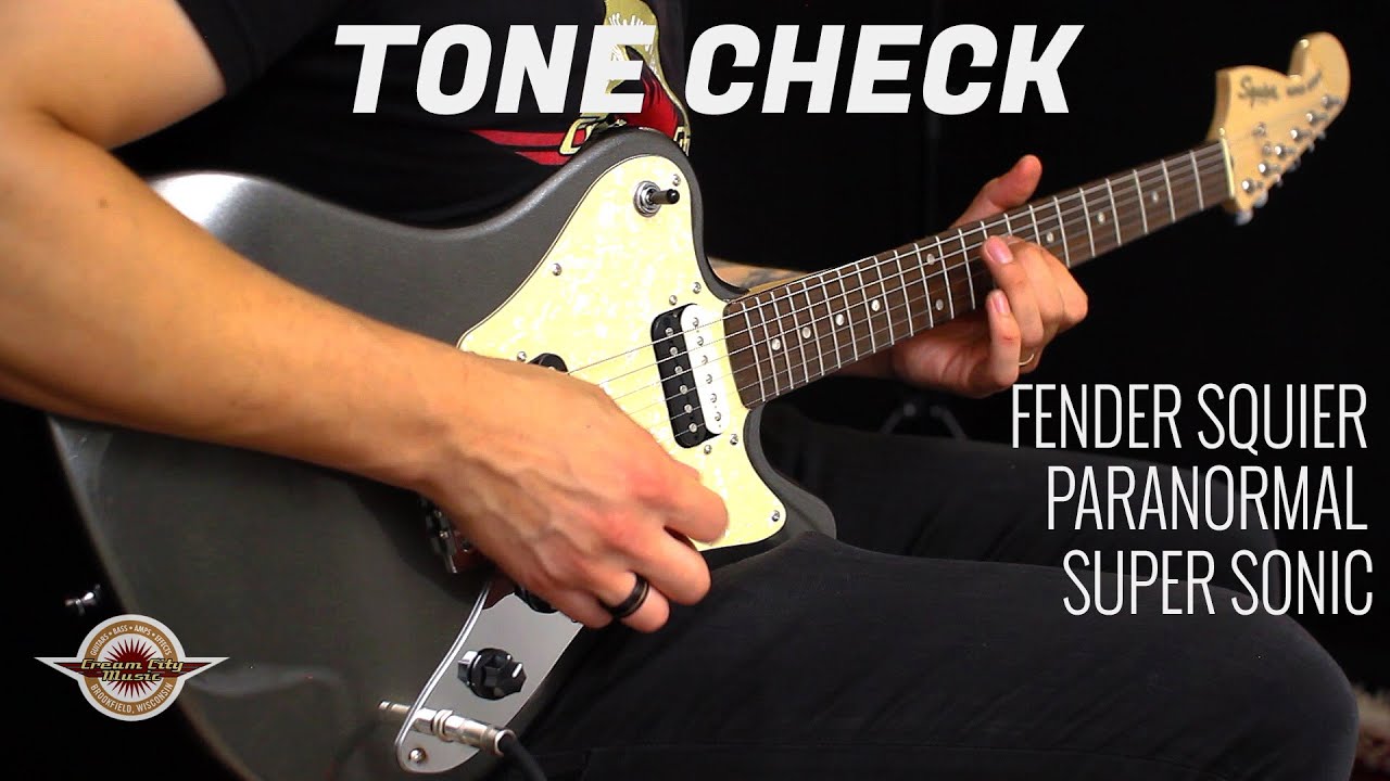 TONE CHECK: Squier Paranormal Super Sonic Guitar Demo | No Talking - YouTube