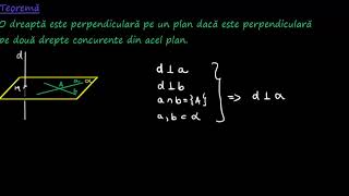 Teoreme de perpendicularitate